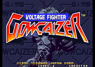 Voltage Fighter - Gowcaizer + Choujin Gakuen Gowcaizer Title Screen